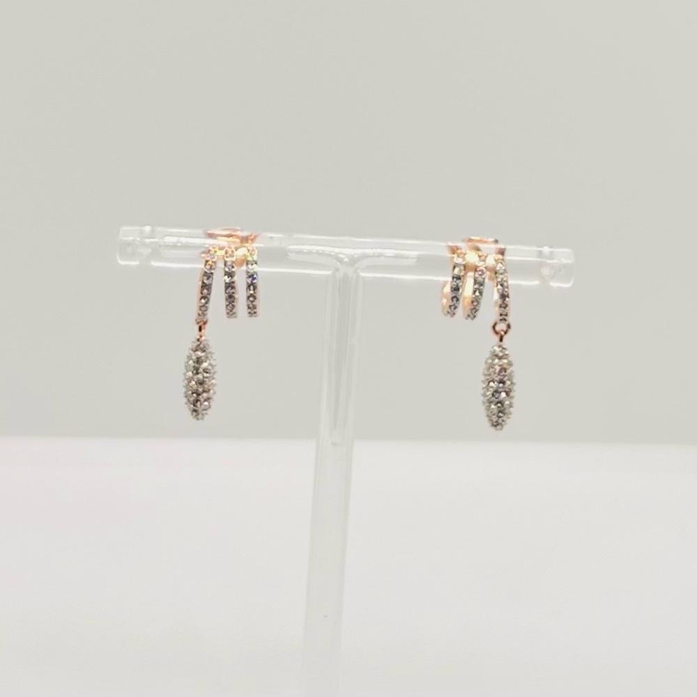 Rebecca Minkoff Rose Gold Earrings Clip on, no piecing - Picture 6 of 7